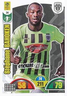 Sticker Stéphane Bahoken - FOOT 2018-2019. Adrenalyn XL n. 34 - Panini