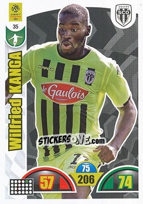 Sticker Wilfried Kanga - FOOT 2018-2019. Adrenalyn XL n. 35 - Panini