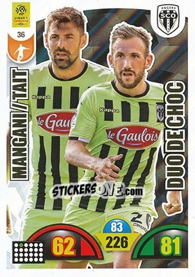 Sticker Thomas Mangani / Flavien Tait - FOOT 2018-2019. Adrenalyn XL n. 36 - Panini