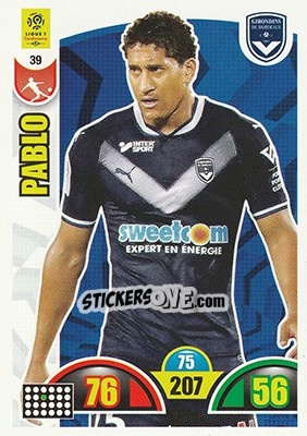Sticker Pablo - FOOT 2018-2019. Adrenalyn XL n. 39 - Panini