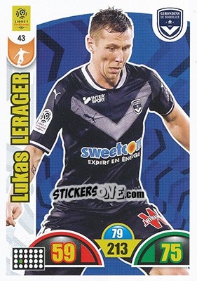 Sticker Lukas Lerager - FOOT 2018-2019. Adrenalyn XL n. 43 - Panini