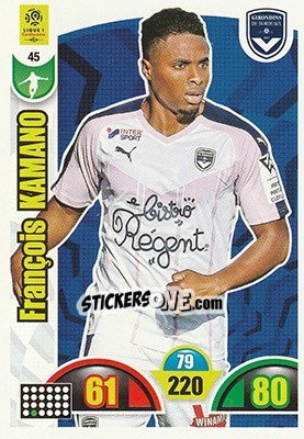Sticker François Kamano - FOOT 2018-2019. Adrenalyn XL n. 45 - Panini