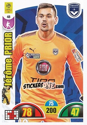 Cromo Jérôme Prior - FOOT 2018-2019. Adrenalyn XL n. 48 - Panini