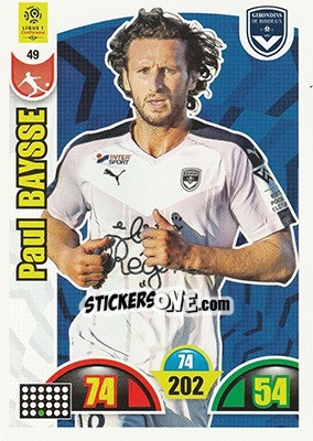 Sticker Paul Baysse - FOOT 2018-2019. Adrenalyn XL n. 49 - Panini