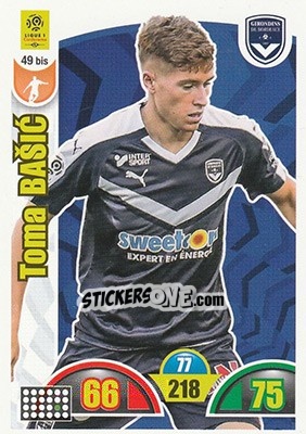 Sticker Toma Basic - FOOT 2018-2019. Adrenalyn XL n. 49bis - Panini