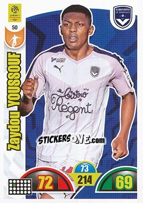 Sticker Zaydou Youssouf - FOOT 2018-2019. Adrenalyn XL n. 50 - Panini