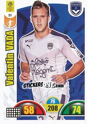 Cromo Valentín Vada - FOOT 2018-2019. Adrenalyn XL n. 51 - Panini