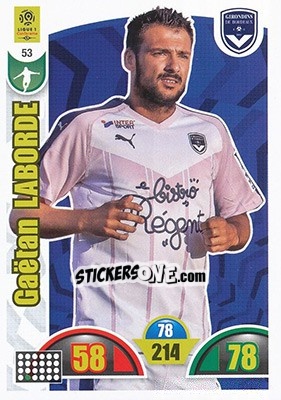 Sticker Gaëtan Laborde - FOOT 2018-2019. Adrenalyn XL n. 53 - Panini