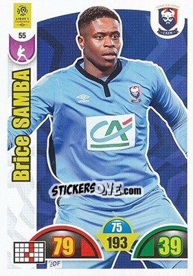 Sticker Brice Samba - FOOT 2018-2019. Adrenalyn XL n. 55 - Panini