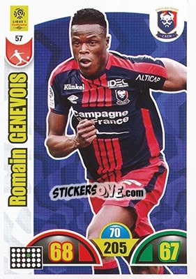 Sticker Romain Genevois - FOOT 2018-2019. Adrenalyn XL - Panini