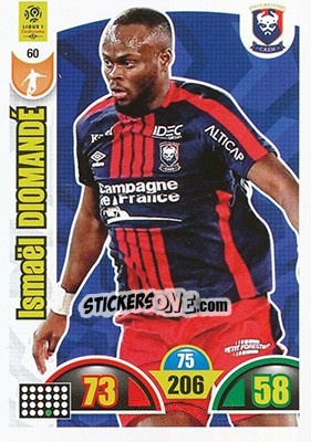 Sticker Ismaël Diomandé - FOOT 2018-2019. Adrenalyn XL n. 60 - Panini