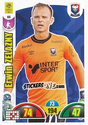 Sticker Erwin Zelazny - FOOT 2018-2019. Adrenalyn XL n. 66 - Panini