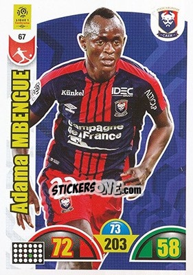 Sticker Adama Mbengue - FOOT 2018-2019. Adrenalyn XL n. 67 - Panini