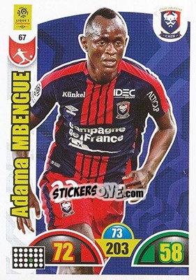 Cromo Adama Mbengue - FOOT 2018-2019. Adrenalyn XL - Panini