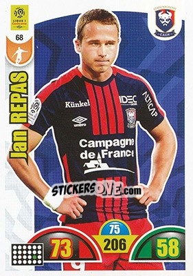 Cromo Jan Repas - FOOT 2018-2019. Adrenalyn XL n. 68 - Panini