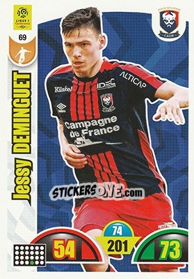 Cromo Jessy Deminguet - FOOT 2018-2019. Adrenalyn XL - Panini