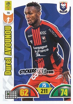 Sticker Durel Avounou - FOOT 2018-2019. Adrenalyn XL n. 70 - Panini