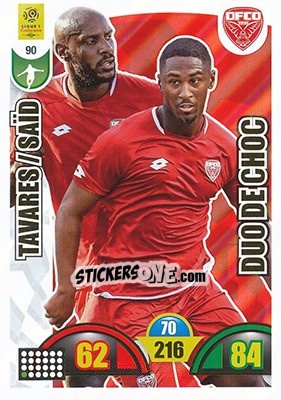 Sticker Wesley Saïd / Júlio Tavares - FOOT 2018-2019. Adrenalyn XL - Panini