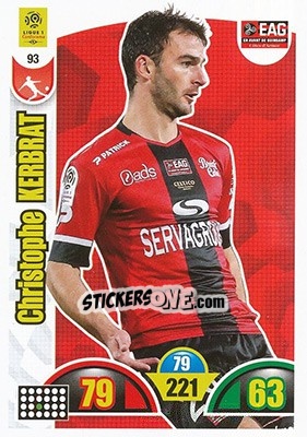 Cromo Christophe Kerbrat - FOOT 2018-2019. Adrenalyn XL n. 93 - Panini