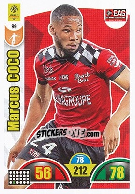 Sticker Marcus Coco - FOOT 2018-2019. Adrenalyn XL n. 99 - Panini