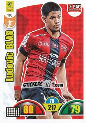 Sticker Ludovic Blas - FOOT 2018-2019. Adrenalyn XL n. 100 - Panini