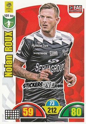 Sticker Nolan Roux - FOOT 2018-2019. Adrenalyn XL n. 101bis - Panini