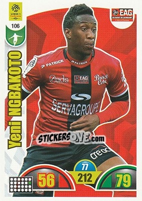 Figurina Yeni Ngbakoto - FOOT 2018-2019. Adrenalyn XL n. 106 - Panini