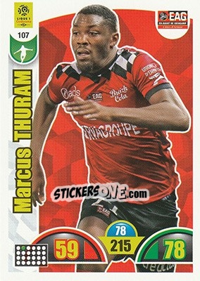Sticker Marcus Thuram - FOOT 2018-2019. Adrenalyn XL n. 107 - Panini