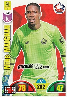Sticker Mike Maignan - FOOT 2018-2019. Adrenalyn XL n. 109 - Panini