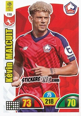 Sticker Kévin Malcuit - FOOT 2018-2019. Adrenalyn XL n. 110 - Panini