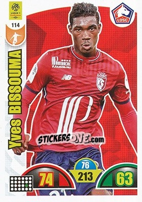 Sticker Yves Bissouma - FOOT 2018-2019. Adrenalyn XL n. 114 - Panini