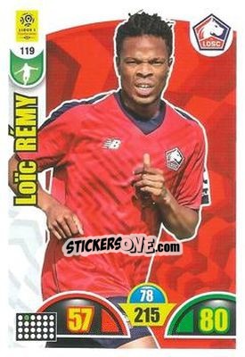 Sticker Loïc Rémy - FOOT 2018-2019. Adrenalyn XL n. 119 - Panini