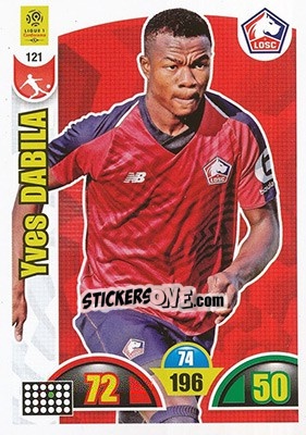 Figurina Yves Dabila - FOOT 2018-2019. Adrenalyn XL n. 121 - Panini