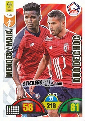 Cromo Thiago Maia / Thiago Mendes - FOOT 2018-2019. Adrenalyn XL - Panini