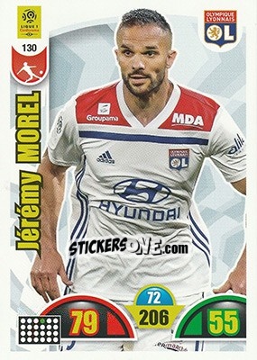 Sticker Jérémy Morel - FOOT 2018-2019. Adrenalyn XL n. 130 - Panini