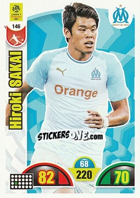 Sticker Hiroki Sakai - FOOT 2018-2019. Adrenalyn XL n. 146 - Panini