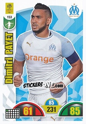 Sticker Dimitri Payet - FOOT 2018-2019. Adrenalyn XL n. 153 - Panini