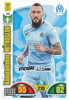 Figurina Kostas Mitroglou - FOOT 2018-2019. Adrenalyn XL n. 155 - Panini