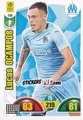 Cromo Lucas Ocampos - FOOT 2018-2019. Adrenalyn XL n. 159 - Panini