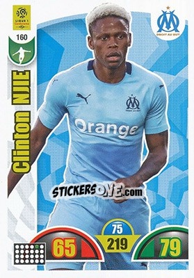 Sticker Clinton Njie - FOOT 2018-2019. Adrenalyn XL n. 160 - Panini