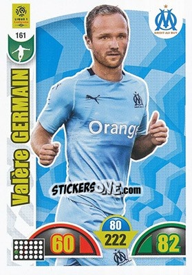 Cromo Valère Germain - FOOT 2018-2019. Adrenalyn XL n. 161 - Panini