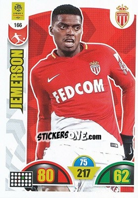 Sticker Jemerson - FOOT 2018-2019. Adrenalyn XL n. 166 - Panini
