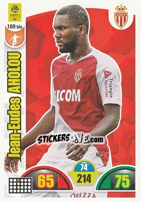 Cromo Jean-Eudes Aholou - FOOT 2018-2019. Adrenalyn XL n. 169bis - Panini