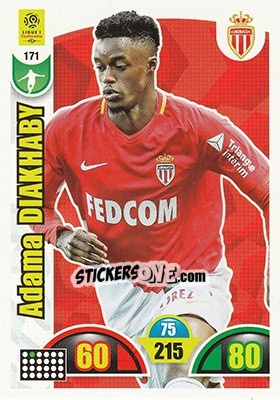 Figurina Adama Diakhaby - FOOT 2018-2019. Adrenalyn XL n. 171 - Panini