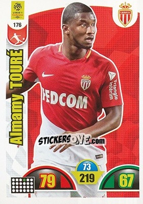Sticker Almamy Touré - FOOT 2018-2019. Adrenalyn XL n. 176 - Panini
