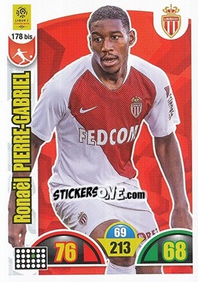 Sticker Ronael Pierre-Gabriel - FOOT 2018-2019. Adrenalyn XL n. 178bis - Panini