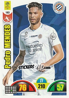 Cromo Pedro Mendes - FOOT 2018-2019. Adrenalyn XL - Panini