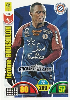 Sticker Jérôme Roussillon - FOOT 2018-2019. Adrenalyn XL n. 186 - Panini