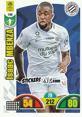 Cromo Isaac Mbenza - FOOT 2018-2019. Adrenalyn XL - Panini