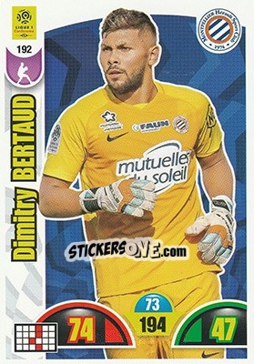 Sticker Dimitry Bertaud - FOOT 2018-2019. Adrenalyn XL n. 192 - Panini